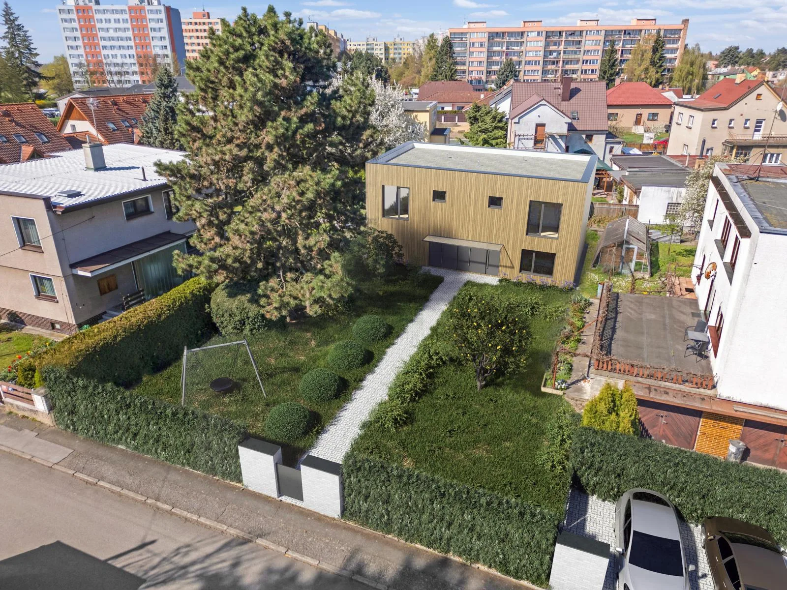 Stavební pozemek cca 600 m2, kompletní sítě, možnost výstavby RD i menšího bytového projektu